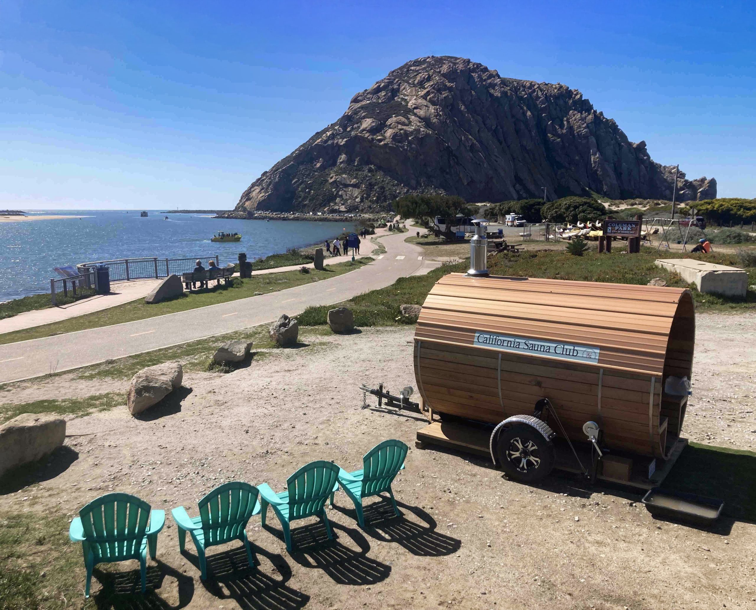California Sauna Club brings a heated trailer and cold plunging to San Luis Obispo and Morro Bay